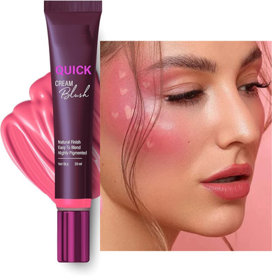 GABBU Korean Long Lasting Pigmented Cheek Liquid Blusher & Lip Gloss(pink passion)