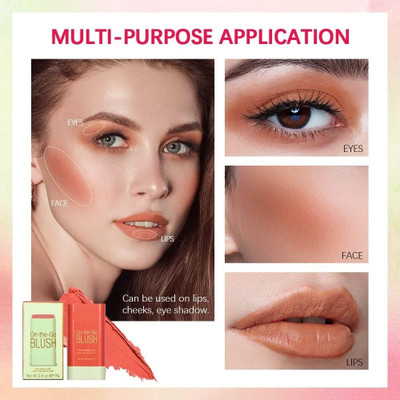 LILLYAMOR HD Long Lasting Cream Blusher Stick(Peach)