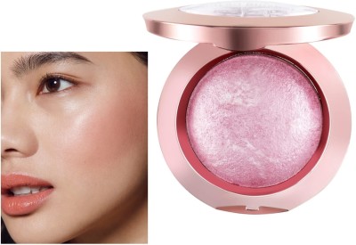 DARYUE Shimmer & Soft Finish Baked Blusher | Highly-buildable and blendable |(pink)