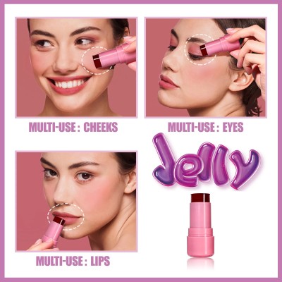 Sheny Best Quality Soft Water Jelly Tint,Milk Jelly Blush,Water Jelly Tint Stick(pink)