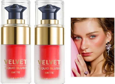 GFSU - GO FOR SOMETHING UNIQUE Cheek Stain velvet Blush, Long lasting formula(red)