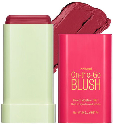 adbeni Imported On the Glow Tinted Moisture Stick | Natural Dewy Finish & Easy Blending(RUBY)