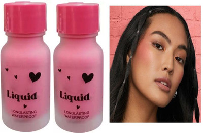 EVERERIN 3 in 1 Multi Use Matte Finish Liquid Blush Waterproof(Pink)