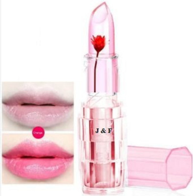 J & F Waterproof Color Changing Jelly Flower Crystal Glossy Lipstick / Blush(Transparent)