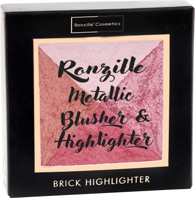 RONZILLE Baked Blusher & Highlighter, Face Makeup -04(Shade-04)