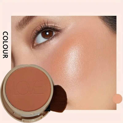 manasona WATERPROOF LONG LASTING KOREAN MATTE FINISH BLUSHER WITH BRUSH(PEACH)