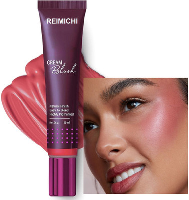 REIMICHI New Long Lasting Ultra Pigmented Cream Blusher For Cheeks(Peach pink)