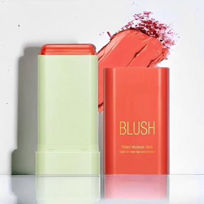 GFSU - GO FOR SOMETHING UNIQUE Moisturizing Blush Stick, Multi-Use Makeup Blush Stick(coral orange)