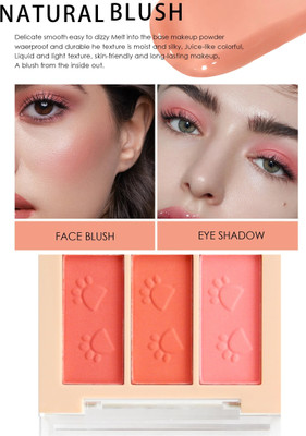 YAWI blusher contour and highlighter palette(multi color)
