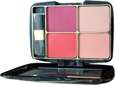 LILLYAMOR BEST 4 IN 1 MATTE BLUSHER PALETTE FOR WOMAN AND GIRLS(MULTICOLOR)