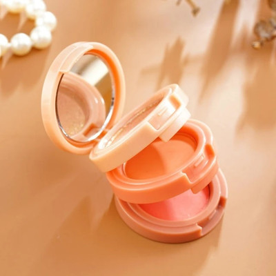 SILDUST Best Quality New 3IN1 mini face blush and highlighter palette(MULTICOLOR)