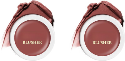 VERGE Crème Blusher Enriched with Vitamin E, Face Makeup for Every Occasion Pack of 2(Caramel Eclair)