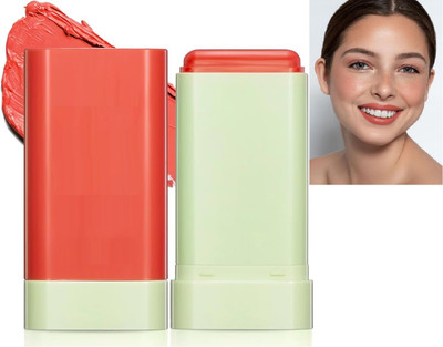 GABBU Use matte blusher Lip And Cheek Tint Creamy Blusher Stick(Darack peach)
