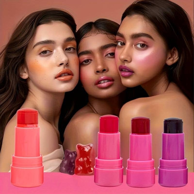 MYEONG Jelly Tint Stick Milk Jelly Blush, Milk Cooling Water Jelly Tint Stick(Multi Shade)