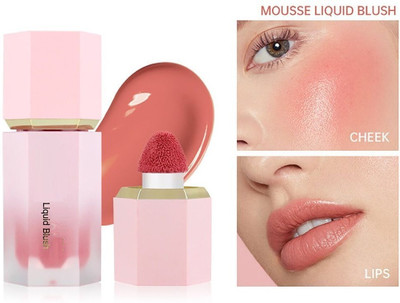 GABBU Ultra-Matte Blusher Liquid Face Highly Pigmented Blusher 04(Coral)
