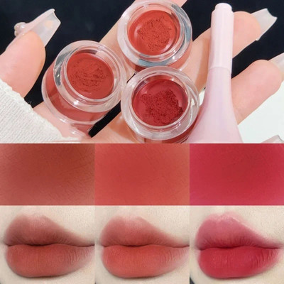 MYEONG Velvet Matte Red Brown Lip Tint Combo LipGloss Cosmetic Makeup Kit(Multi Shade)