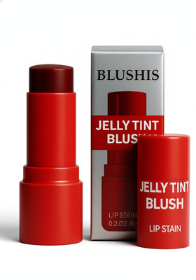 BLUSHIS Water Jelly Blush Lipstick Stick For Cheek and Lip Stains & Tints(RED BURST)
