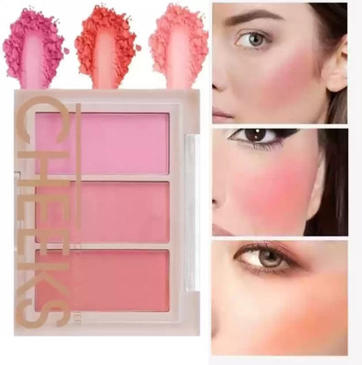 AFARAXIA Matte finish Blush Matte and Shimmer Blusher Palette(muliti colour)