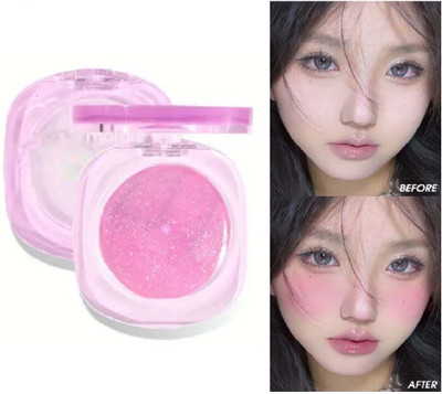 YAWI Multi Use Cheeks Ultra Pigmented and Blendable for Natural Glow Blusher Palette(Pink)