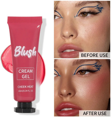 AFARAXIA Pressed Powder Face Blusher, Highly Pigmented & Long Lasting set(Rose red)