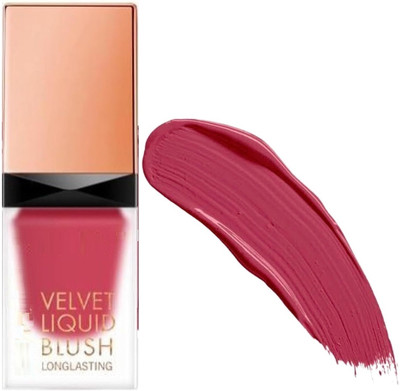 DARYUE Natural Smooth Creamy Lightweight Liquid Velvet Finish Blush(Muted Peach)