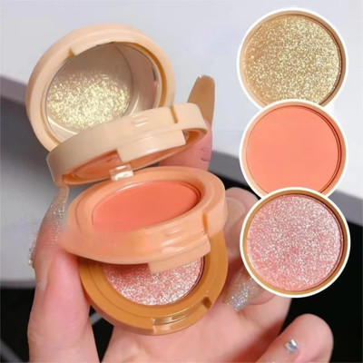 GABBU 3in1 Multi Purpose Baked Blusher Highlighter Eyes & Cheeks Makeup(multicolor)