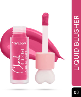 Seven Seas Long Lasting Pigmented Cheek Bloom Liquid Blusher & Lip Gloss(Rosy Cheeks)