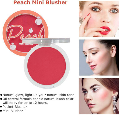 tanvi27 New Long Lasting & Water Proof Soft Touch Pocket Peach Blusher(PEACH)