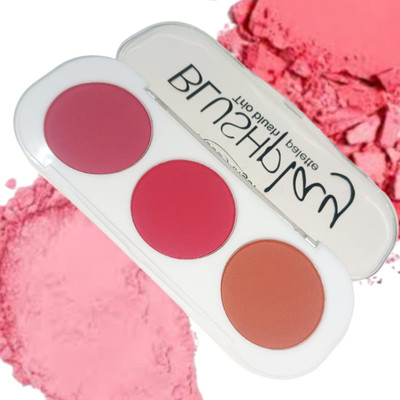 Gonegal 3 Colors Matte Highlighter Blusher Palette Kit(Shade-3)