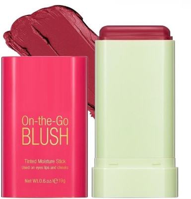 Maryville best blusher stick long lasting using new color shade perfect pack of 1(HOT RED)