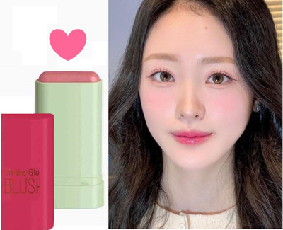 AFARAXIA New 3 in 1 Cheeks Lips Eyes, Face Blush Multi-Use Tint for All(PINK)