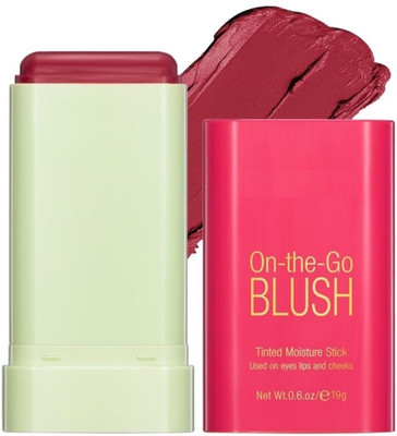 JANOST Best Glow Makeup Blush Stick | Tinted Solid Stick with Long Lasting(RUBY)