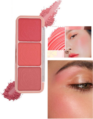 Arcanuy matte blusher with highlighter and contour palette(MULTICOLOR)