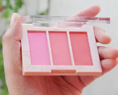 ADJD Cheeks 3 color matte blusher palette + face make up blusher palette(MULTI COLOUR)