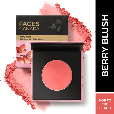 FACES CANADA Berry Blush | Lightweight Long Lasting Ultra-Matte HD Finish(Hop To The Beach)