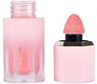 Jiwoo Liquid Blush for Cheeks Soft Cream Blush Makeup Breathable Looking makeup(drack peach)