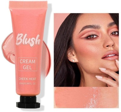 Emijun Soft Cream Blush Makeup, Liquid Blush for Cheeks eightless, Long-Wearing,(coral ember)