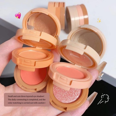 NADJA New 3-in-1 Highlighter & Blush Glow Pinkish Highlighter Makeup Kit Pack Of 2(MULTI COLOR)
