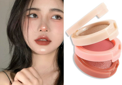urbanfox 3 IN 1 BLUSHER AND HIGHLIGHTER KIT FOR MATTE FINISH CHEEK(MULTICOLOR)