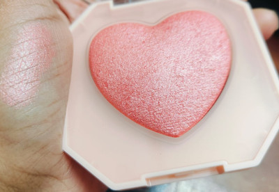 Latixmat Baked shine 2 in 1 highlighter and face blusher(LIGHT PINK)