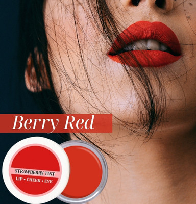 luzimaisa Red Shade 3 In 1 Lip,Cheek Tint & Blush With SPF 10 For Face, Lips & Eyelids(8 g, red)