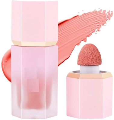 Vyomiris liquid blusher long lasting and light weight perfect natural face glow(PEACH)
