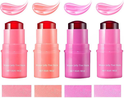 MYEONG Multi-Use Jelly Tint blush Stick, Cooling Water Jelly Tint(Multi Shade)