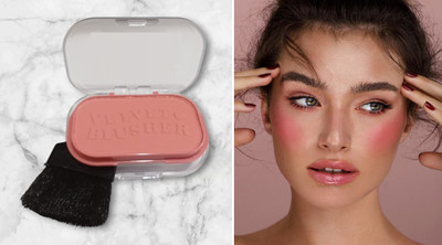 GABBU Professional Blusher with highly bendable shades/-(PINK)