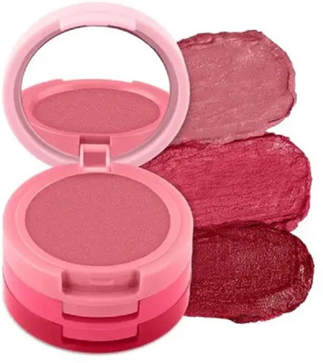 tanvi27 3 IN 1 Tinted Mositure Velvet Matte Pigment Blush Palette(Multi Color)