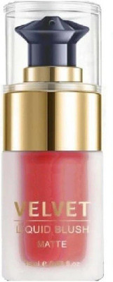 MYEONG Velvet Liquid Blush Pink Glow Blusher Matte Finish Blusher for more Blushing,(MUTED PEACH)