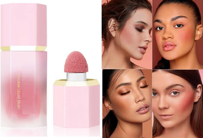 Emijun Matte Finish Liquid Blush Waterproof Blusher(PEACH PINK)