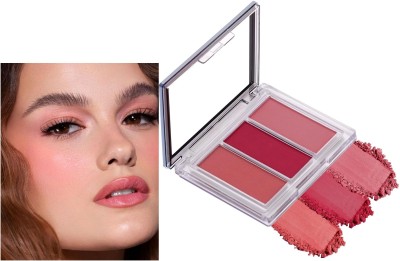 Yuency Seamless Blend infused with Luxuriously Smooth Finish Blusher Palette(Multicolor)