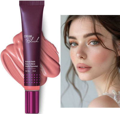 luzimaisa Korean Quick Blush Highly Pigmented & Dewy Finish Easy to Apply Blusher(Perfect Pink)