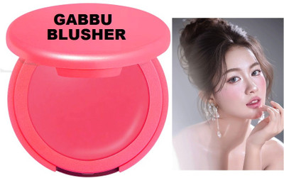 GABBU Korean Cheeks Ultra Pigmented and Blendable for Natural Glow Blusher Palette 01(gulabi pink)